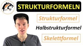 Strukturformel Halbstrukturformel amp Skelettformel  Chemie Tutorial [upl. by Aicilra216]