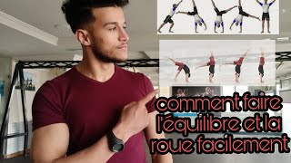 comment faire léquilibre et la roue facilement 🤸❤️🔥 [upl. by Magulac]