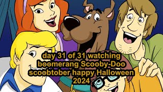 Day 31 of 31 watching boomerang scoobydoo scoobtober happyhalloween2024 [upl. by Llerrac442]