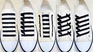 5 Way To Tie Shoelaces How To Tie Shoelaces Shoe Lacing Styles [upl. by Joappa545]