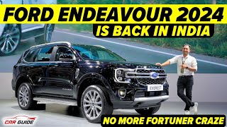 2024 Ford Endeavour India Launch  Toyota Fortuner Rival  Return of Ford Confirmed  Ford Everest [upl. by Anairol449]