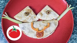 Quesadilla con pollo PARA NIÑOS decoración [upl. by Aekim979]