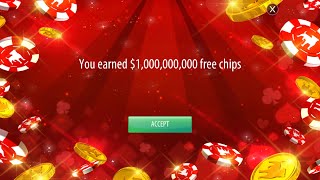 100000000000 Billion Extra Zynga Poker Chips [upl. by Enelrad]