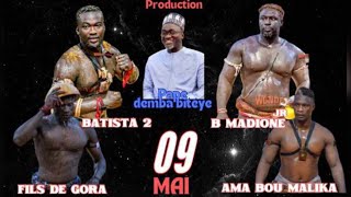 Direct Arènes Nationale Baye madone Jr vs Batista2 Ama bou malika vs filsde [upl. by Ahseinek]