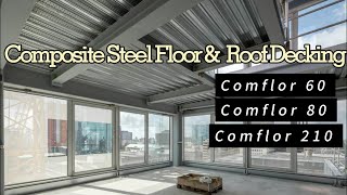 Composite Steel Roof Decking  Bonddek Metal Floor Decking or Comflor 80 60 210 FASECbuildings [upl. by Delcina]