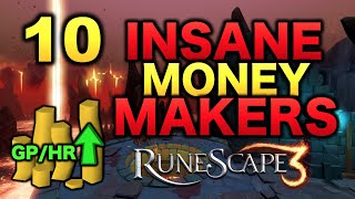 10 Insane High Level Money Making Methods RuneScape 3 [upl. by Tecla]