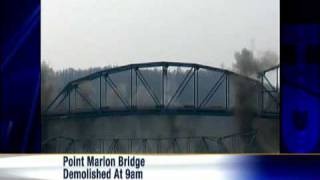 80YearOld Bridge Tumbles Into Mon River [upl. by Snoddy30]