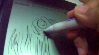 Asus Eee Note EA800 Wacom Pen response [upl. by Aerdied939]