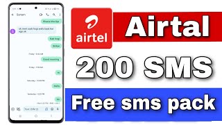 airtel sms pack 2023  airtel sms pack recharge  sms pack airtel  Info title [upl. by Jackqueline]