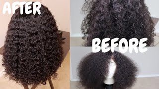 How to Wash amp Condition A Curly Hair Wig  Amazon Wig [upl. by Uzzi575]