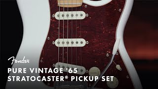 Pure Vintage 65 Stratocaster Pickup Set  Fender [upl. by Bower]