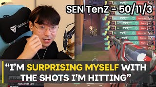 SEN TenZ Shocked As He Drops 50 After Switching To Low SensTDM [upl. by Alrac535]