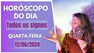 PREVISÕES PARA OS DIAS DOS NAMORADOS  Horóscopo do Dia 120624 QUARTAFEIRA [upl. by Ahseekat]