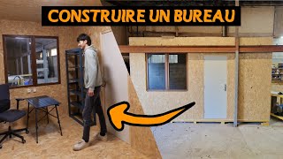 Mon bureau parfait de 10m2 en OSB  construction ossature bois [upl. by Rocker]