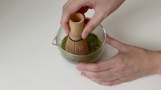 The sound of whisking matcha  ASMR [upl. by Euqimod410]