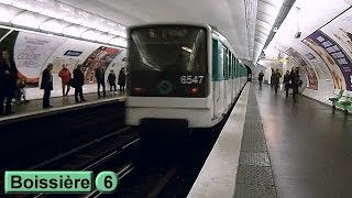 Boissière  Ligne 6  Métro de Paris  RATP MP73 [upl. by Yenar86]