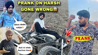 INJURY PRANK ON FRIENDS GONE WRONG😨  BIKE STUNT PRANK🤣  Bhut Kuttya mnu🥺🥺  Prabh Buttar [upl. by Tterrag]