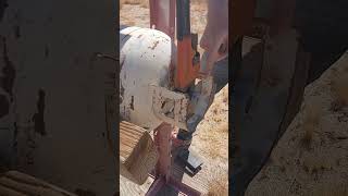 Propane Tank Valve Removal Redneck Method [upl. by Tibbs]