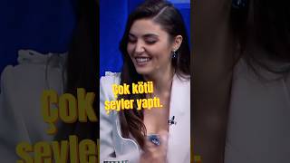 Hande Erçel quotBana Çok Kötü Şeyler Yaptıquot🤣 shorts komikvideolar [upl. by Goldia375]