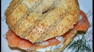 Rezept  Rezepte Lachs Bagel [upl. by Nycila869]