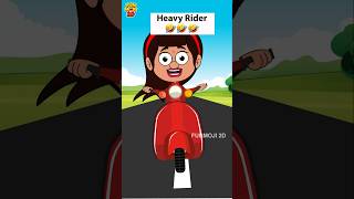 Dont miss the end🤣 funmoji2d rider bike newbike bikelover biker ladyrider comedy cartoon [upl. by Alli]