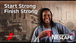 Start Strong Finish Strong 3  Make Your World  NESCAFÉ NG TV Commercial [upl. by Nnalatsyrc]