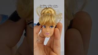 FIXING Cinderella🩵Princess doll makeover barbie doll disney shorts [upl. by Carla575]