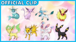 Eevee and Its Evolutions  Pokémon Master Journeys The Series  Official Clip [upl. by Perlman]