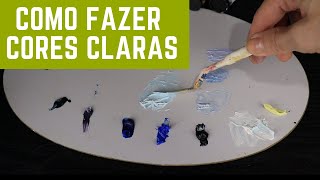 Dicas de pintura a óleo  Como fazer mistura de cores pra pintar montanhas [upl. by Gretta]