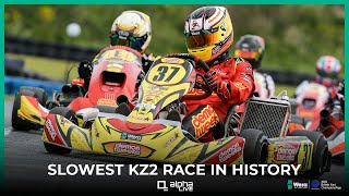 The SLOWEST KZ2 Kart Race in History RAIN on LAP 3 [upl. by Nivlag]