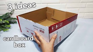 3 Clever DIY Cardboard Box Changing previously used boxes into environmentallyfriendly treasures [upl. by Haon]