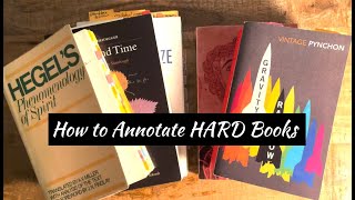 How to Annotate HARD Books  Hegel Heidegger Joyce Pynchon and More [upl. by Zed518]