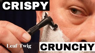 ASMR Shave Crunchy Crispy Smooth Safety Razor [upl. by Diena]