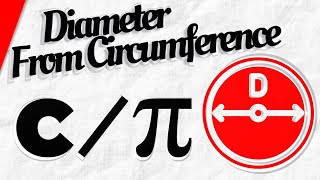 How to Find the Diameter of a Circle from Circumference [upl. by Enilamme962]