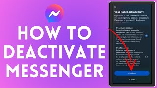 How to Deactivate Messenger Account 2024  Messenger Tutorial [upl. by Blain]