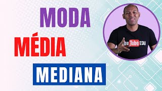 MODA MÉDIA E MEDIANA ✅ INTRODUÇÃO À ESTATÍSTICA 21 [upl. by Aynuat34]