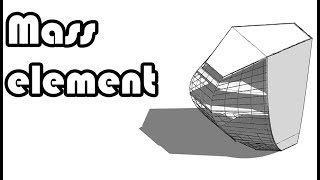 Learn Revit in 5 minutes Mass element 11 [upl. by Ativahs159]