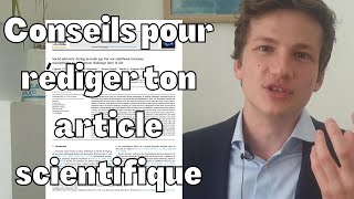 Conseils pour rédiger un article scientifique  Rédaction article scientifique [upl. by Wavell]