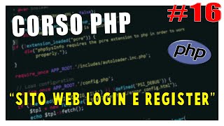 CREARE un SITO WEB con LOGIN E REGISTER  Corso PHP 16  Vita Da Founder [upl. by Lamar]