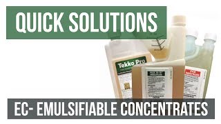 Quick Solutions How to Use Emulsifiable Concentrate Pesticides [upl. by Ttehc445]