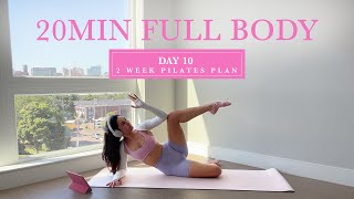 20MIN Hourglass Full Body Pilates  DAY 10  2 Week Pilates Challenge  madeleineabeid [upl. by Mcmaster405]