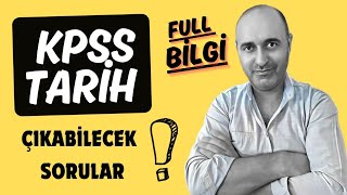 KPSS 2024 TARİHTE ÇIKABİLECEK BİLGİ SORULARI [upl. by Elleirua]