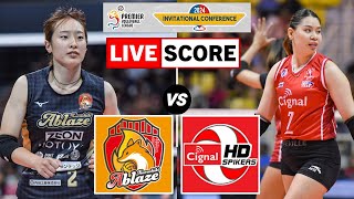 Kurashiki Ablaze vs Cignal HD Spikers  PVL Invitational Live Scoreboard [upl. by Therine250]