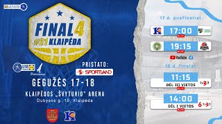 LIDLMKL U18 A div vaikinų pusfinalis  Tornado KM I„Metga“ – Vilniaus KM I [upl. by Katzman472]