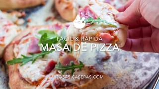 Masa de Pizza Fácil y Rápida [upl. by Yand341]