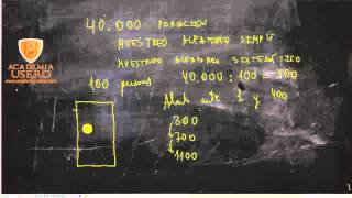 Muestreo aleatorio simple y sistemático Matemáticas 2º Bach Academia Usero en Estepona [upl. by Niu]