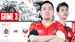 GEEK FAM vs BIGETRON ALPHA  Regular Season Week 3 Day 2  Game 3  MPLIDS14 [upl. by Saduj]