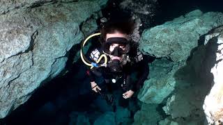 Diving in Tajma Ha Cenote  Most Spectacular Light Show in Tulum Mexico [upl. by Frech967]