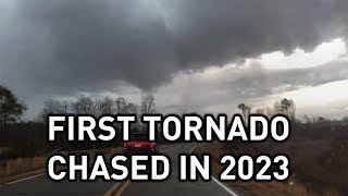 FIRST TORNADO INTERCEPT of 2023 [upl. by Aenit]