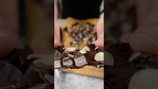 Dark Chocolate Rocky Road chocolate rockyroad nobake [upl. by Brenk574]